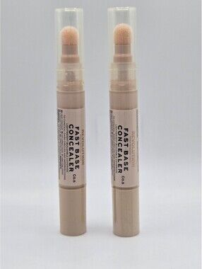Revolution Fast Base Liquid Concealer C0.5 Fair Brightening Under Eye 2 Pack
